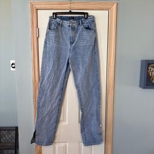 Nasty Gal Jeans Woman Size UK12 (US 8) Blue Denim Wide leg (33X32in)